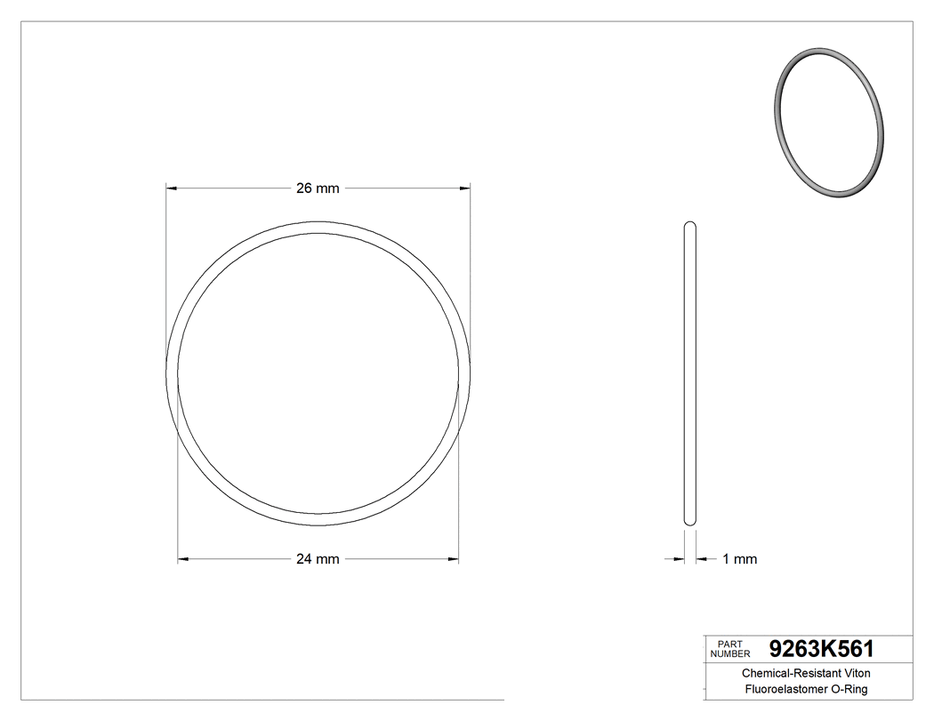 Technical drawing - 9263K561